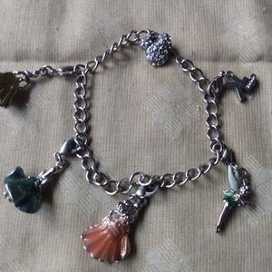 Disney silver charm bracelet